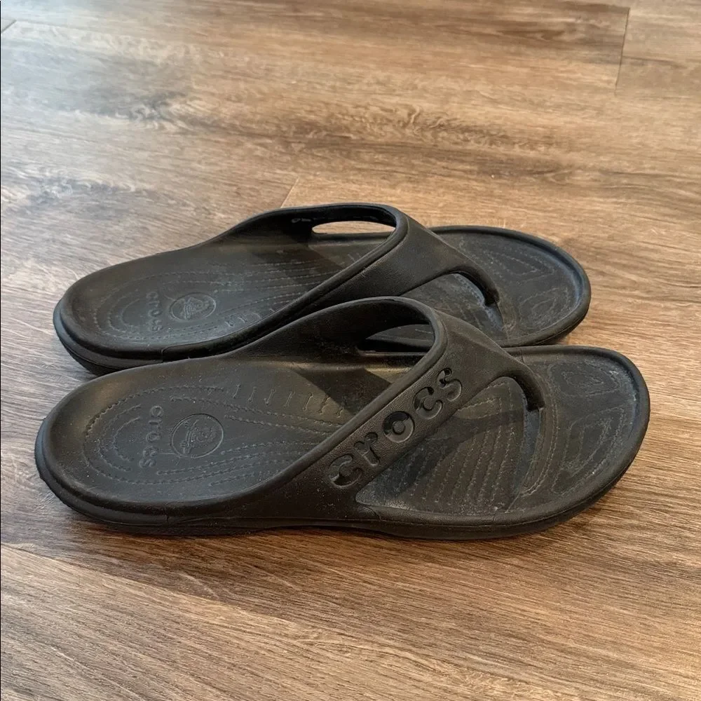 Crocs Classic Flip Flop Black Mens Size 13